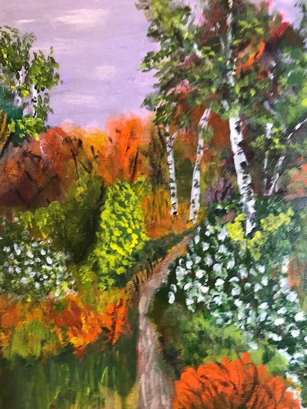 A colorful pathway