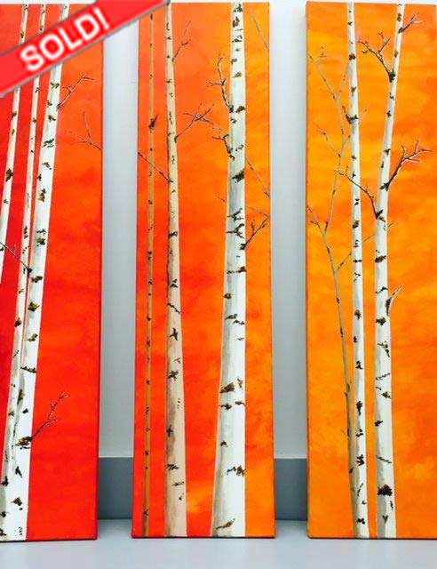 Set of 3 Birch Trees