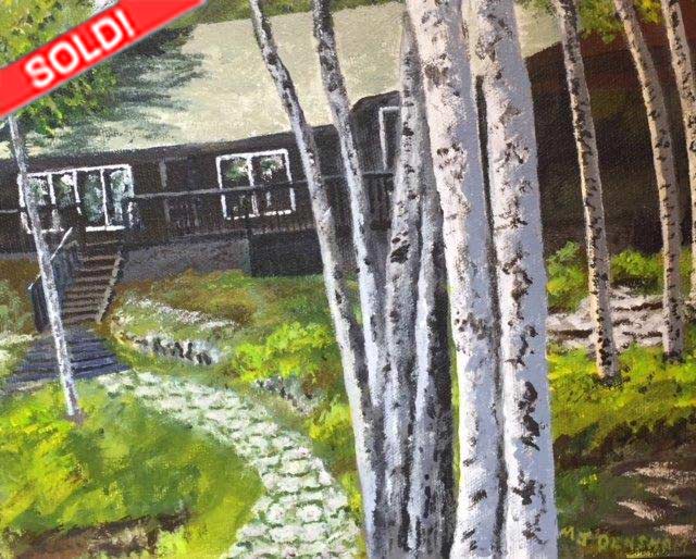 Cottage in the Birch Trees
